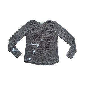RD Style Charcoal Knit Long Sleeve Top (Size S)